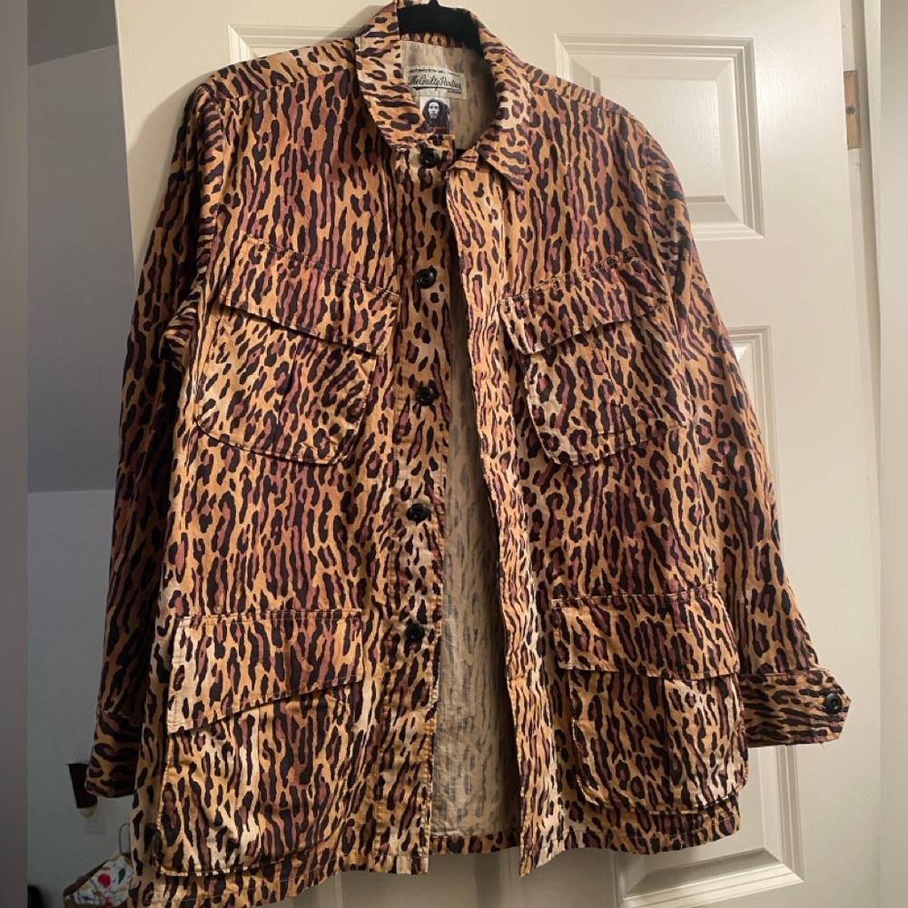 The Guilty Parties Wacko Maria - Bob Marley Leopard Print Fatigue Jacket Size L